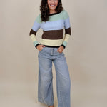 Emery Wide Leg Jeans in vintage light wash denim with patch back pockets — Paper Doll