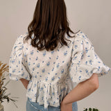 She's A Keeper Floral Bow Tied Crop Top