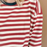 Memrie Striped Sweatshirt Top