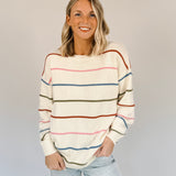 Paulette Colorful Stripes Sweater