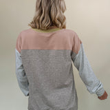 Goldie Color Block Fleece Sweatshirt