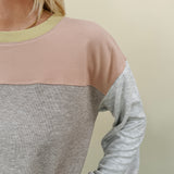 Goldie Color Block Fleece Sweatshirt