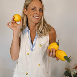 Lemon Drop Collared Tank