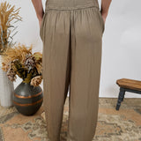 Daphne Satin Wide Leg Pants