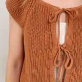 Maryanna Front Tie Sweater Cardigan
