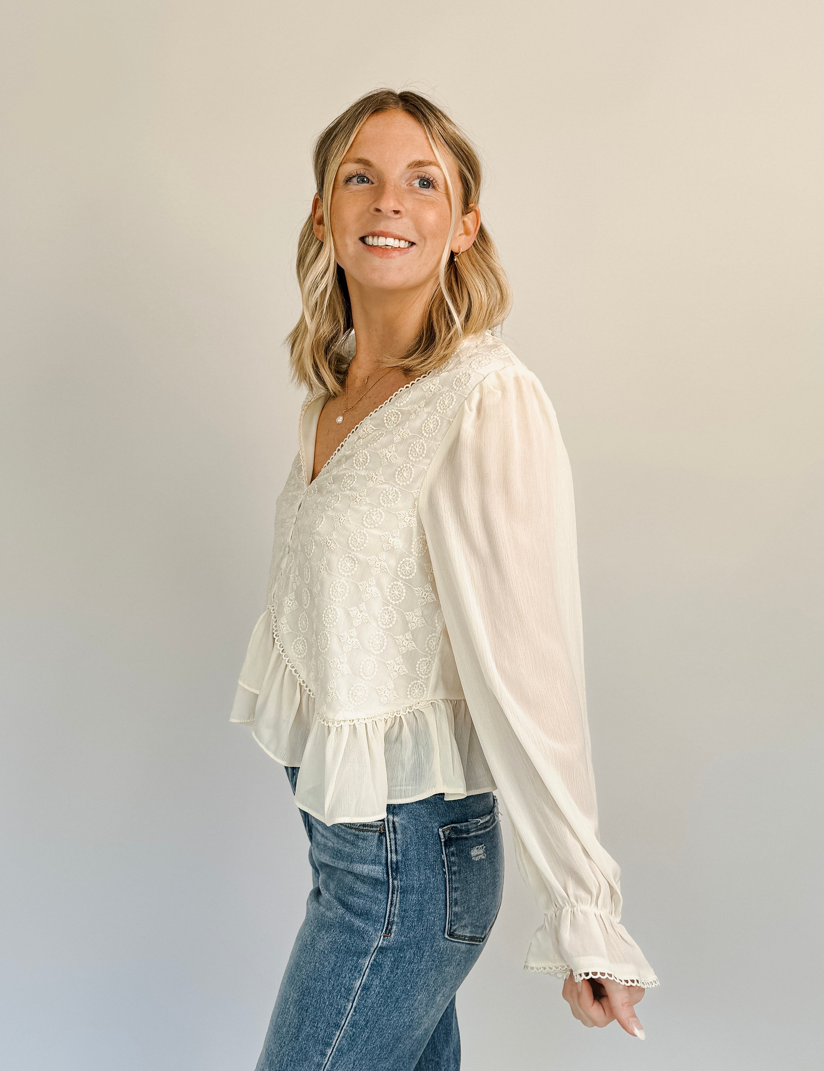 Kiara Embroidered Blouse