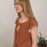 Maryanna Front Tie Sweater Cardigan