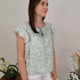 Ruthie Ruffle Sleeve Blouse