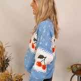 Chesney Cherry Pattern Sweater