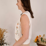 Abigail Embroidered Knit Top