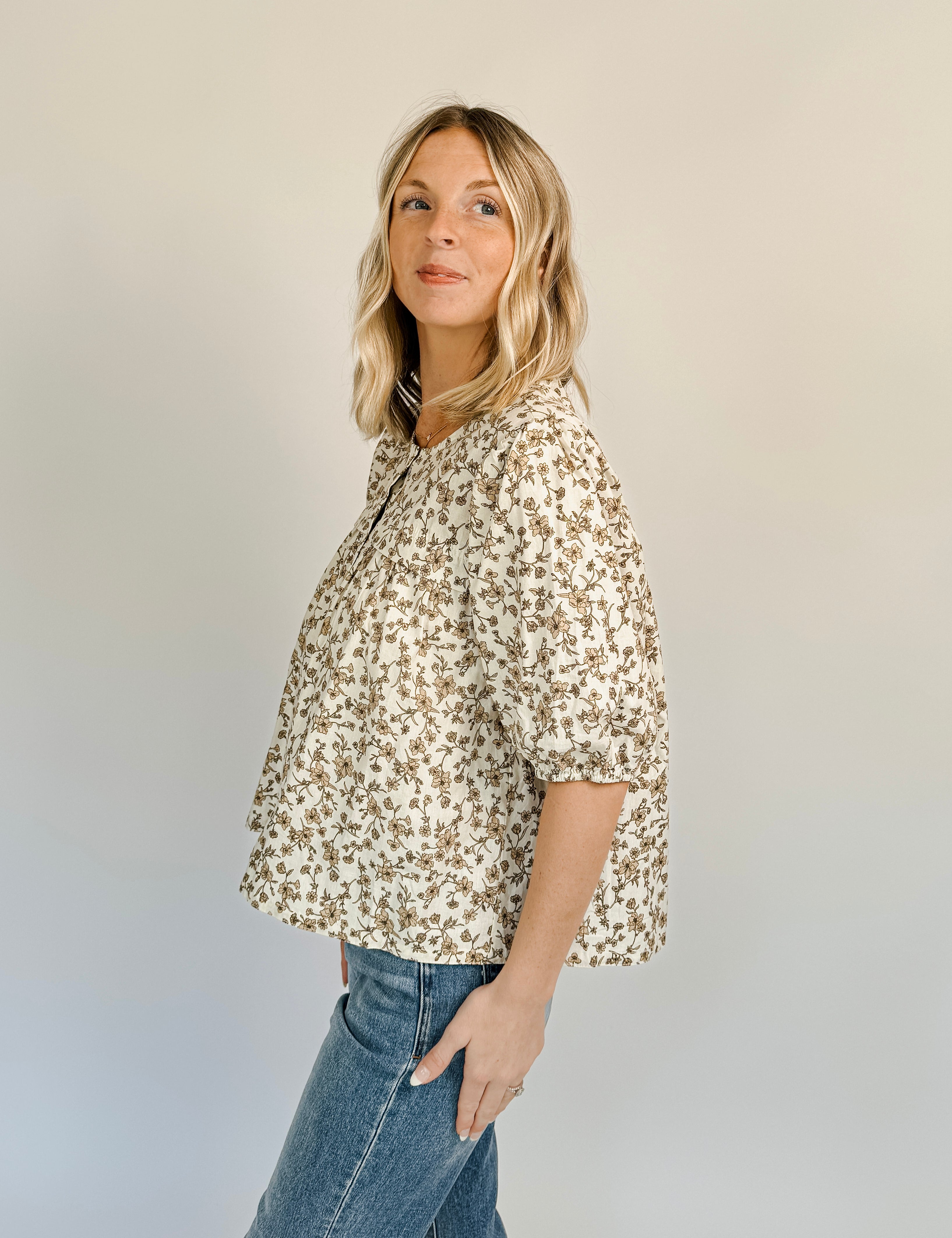 Lillie Beth Floral Blouse