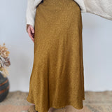 Sandra Satin Midi Skirt