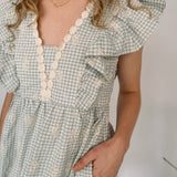 Little Bo Chic Gingham Midi Dress