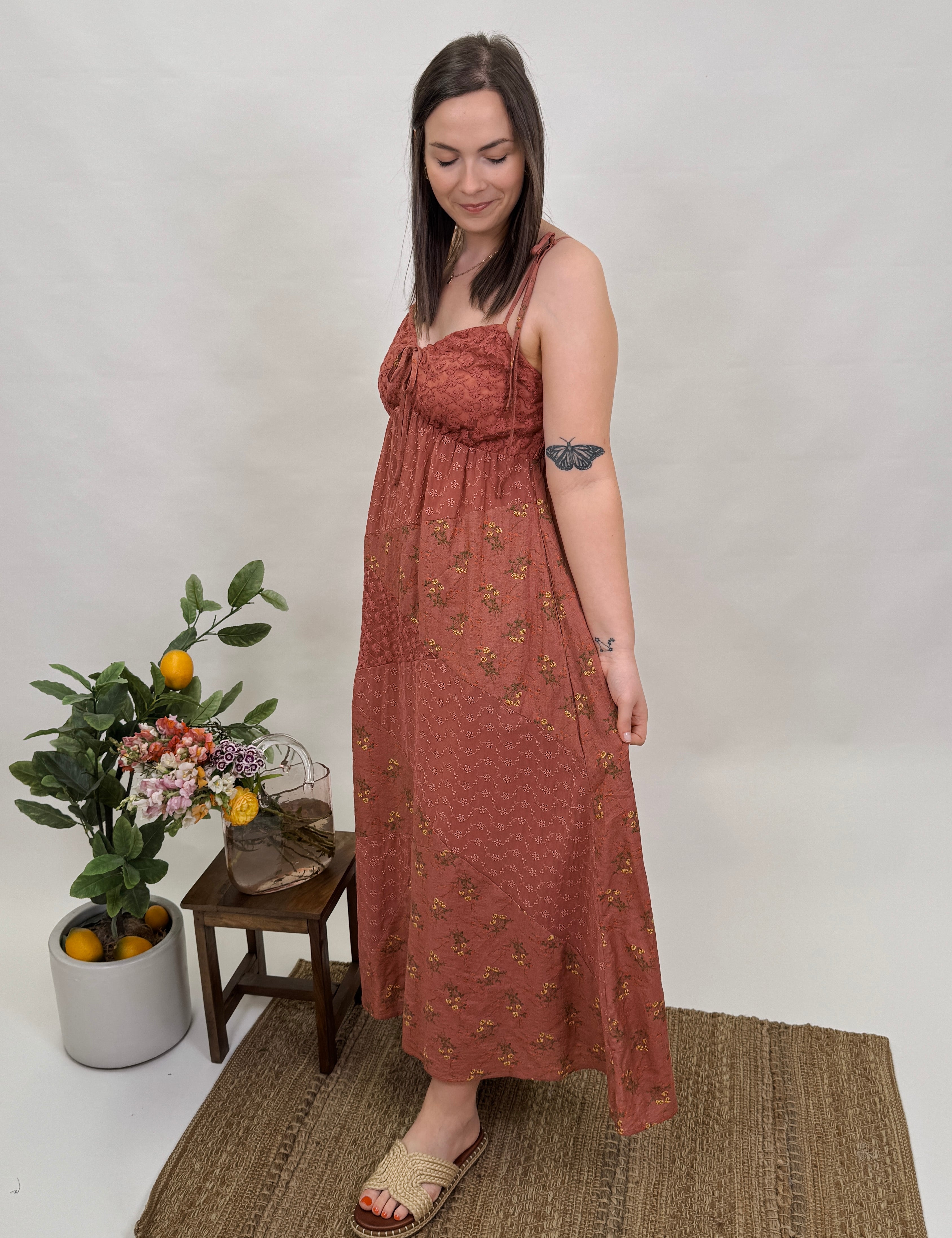 Day Dreaming Patchwork Maxi Dress