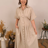 No Big Deal Striped Shirt Dress
