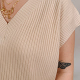 Carolynn Ribbed Sweater Vest