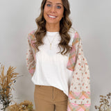 Emmie Patchwork Knit Top