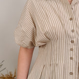 No Big Deal Striped Shirt Dress