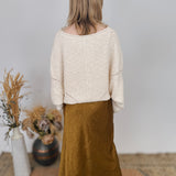Sandra Satin Midi Skirt