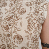 Pure Ease Floral Sweater Vest