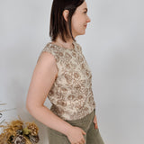 Pure Ease Floral Sweater Vest