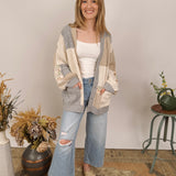 Flip The Page Patch Detail Cardigan