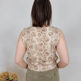 Pure Ease Floral Sweater Vest