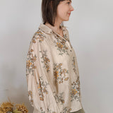 Allie Beth Floral Front Button Blouse
