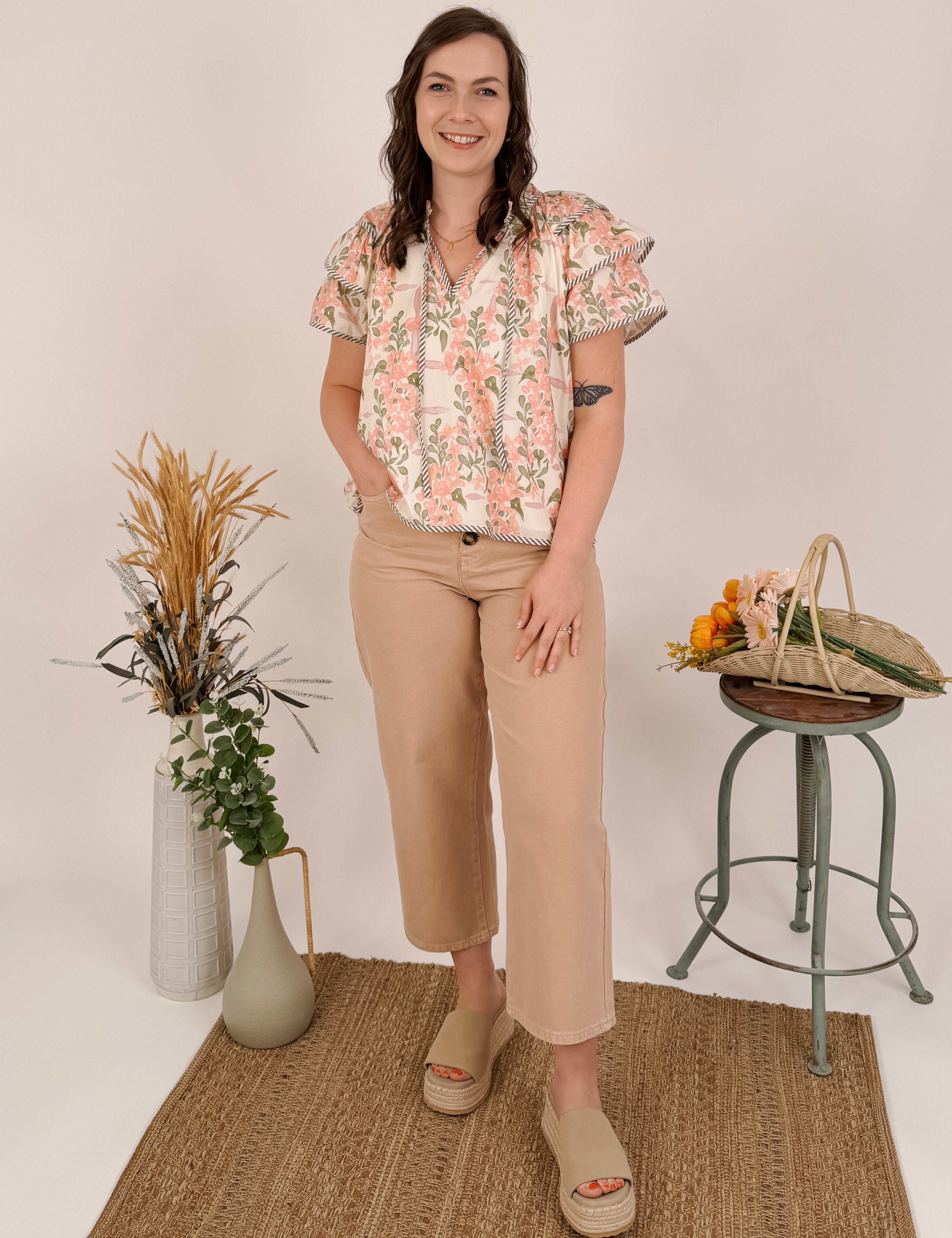Magnolia Floral Blouse