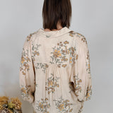 Allie Beth Floral Front Button Blouse