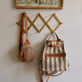 Awning Stripe Canvas Backpack