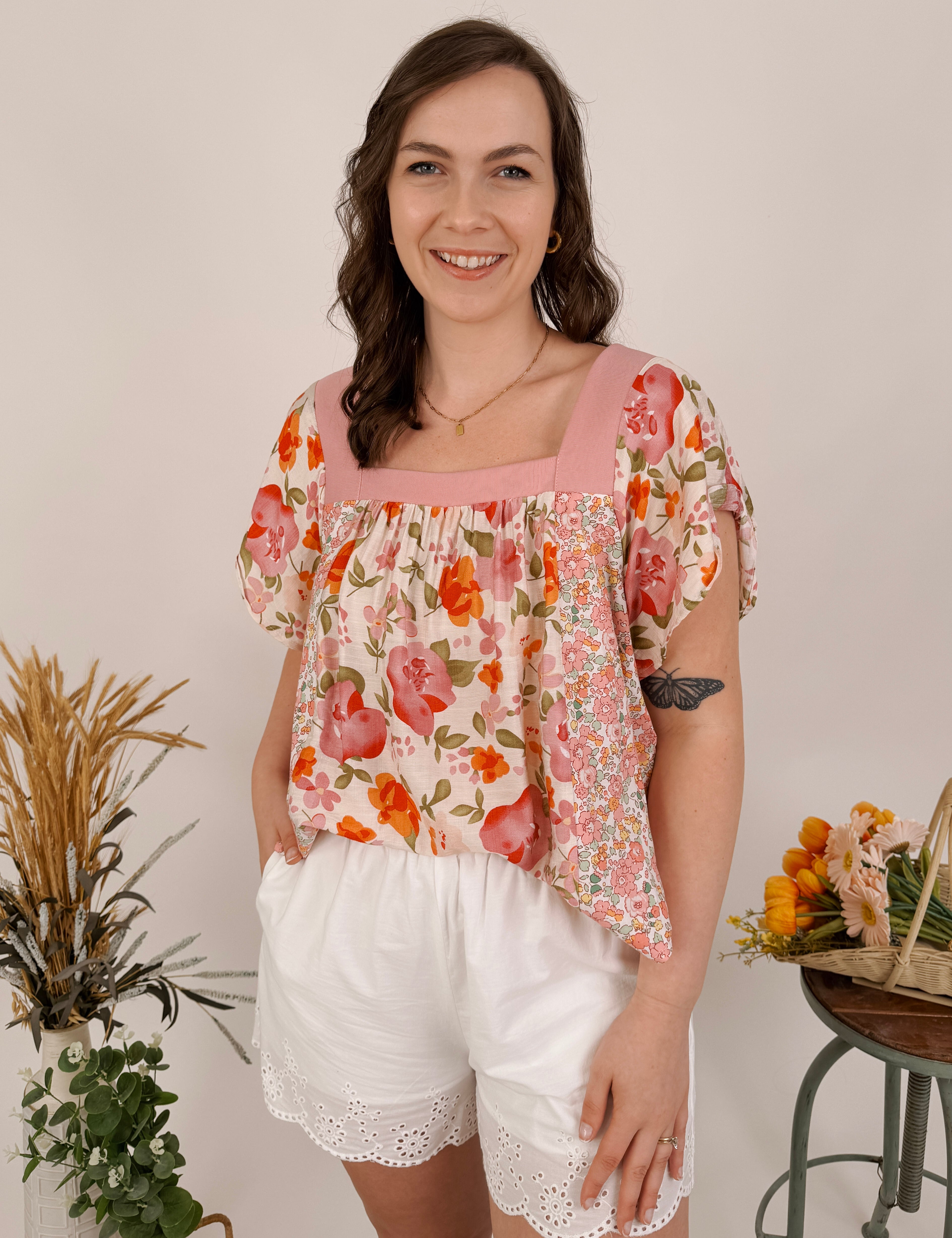 Anne Marie Floral Blouse