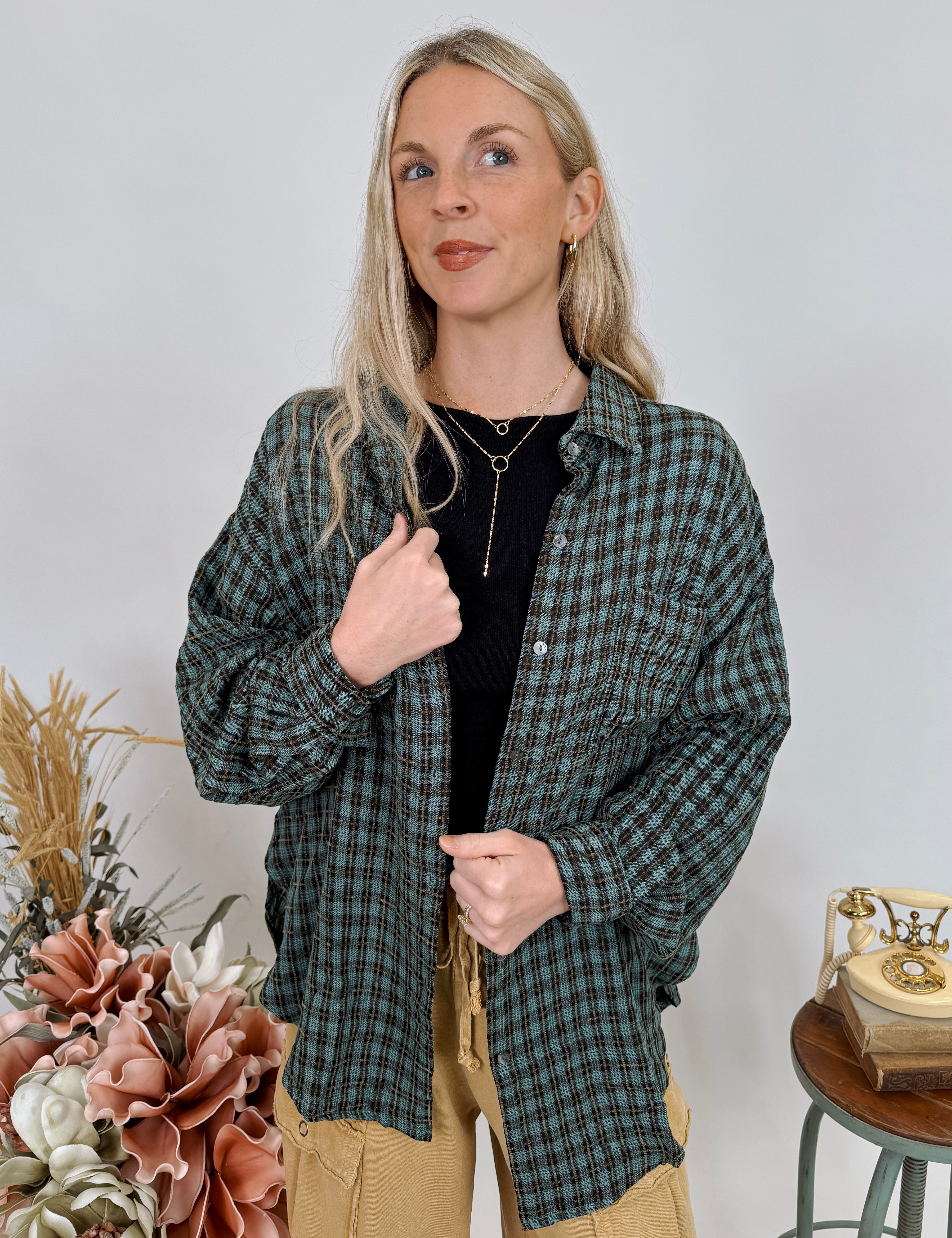 Maribel Button Up Top