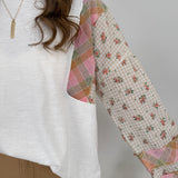 Emmie Patchwork Knit Top