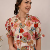 Glamorous Floral Blouse