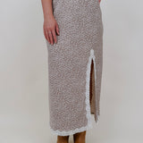Angela Lace Trim Midi Skirt