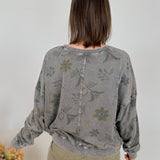 Ava Mae Flower Print Knit Top