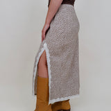Angela Lace Trim Midi Skirt