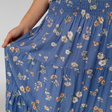 Break The Ice Floral Midi Skirt