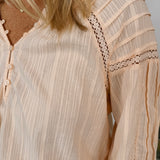 Chasing The Breeze Split Neck Blouse