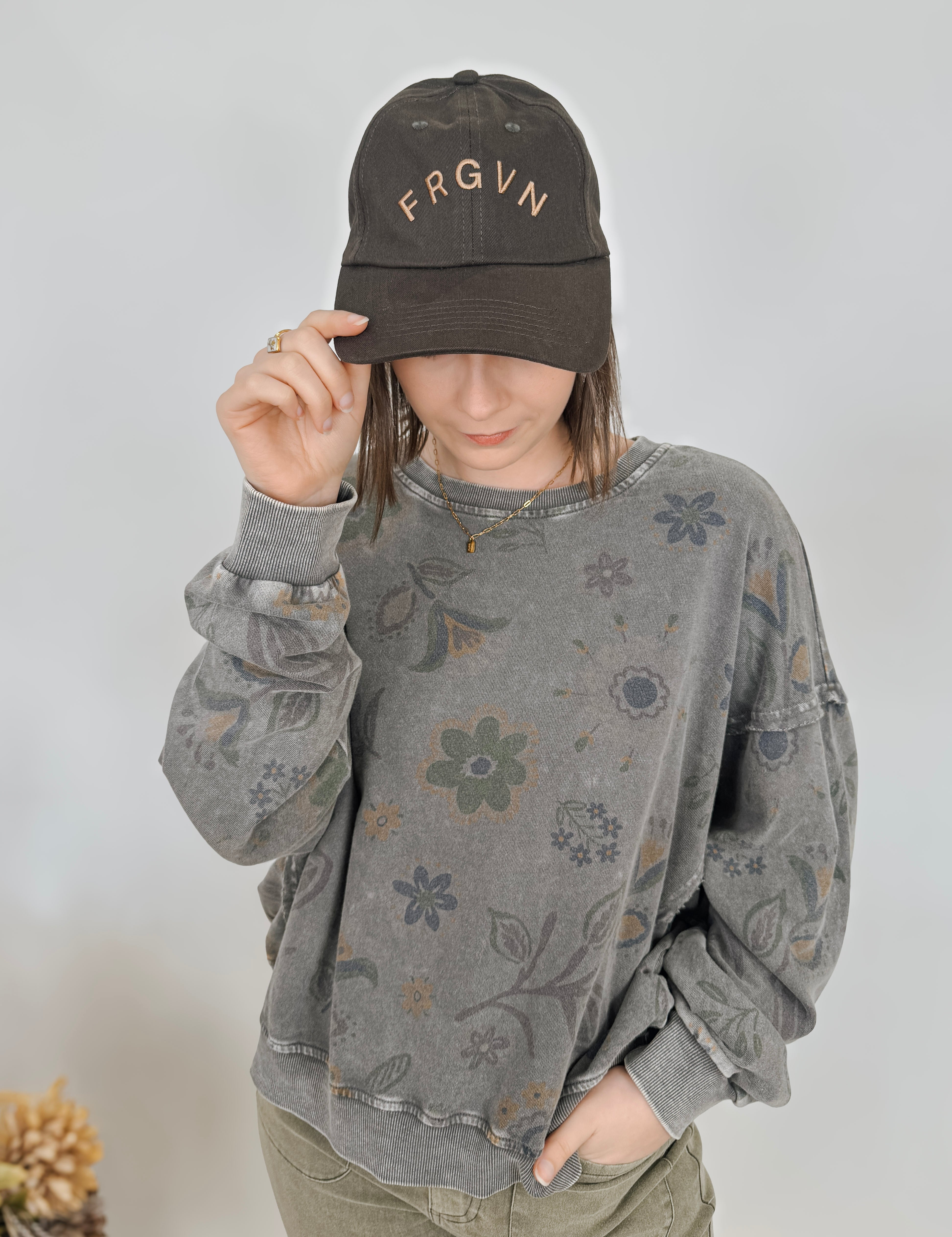 Ava Mae Flower Print Knit Top