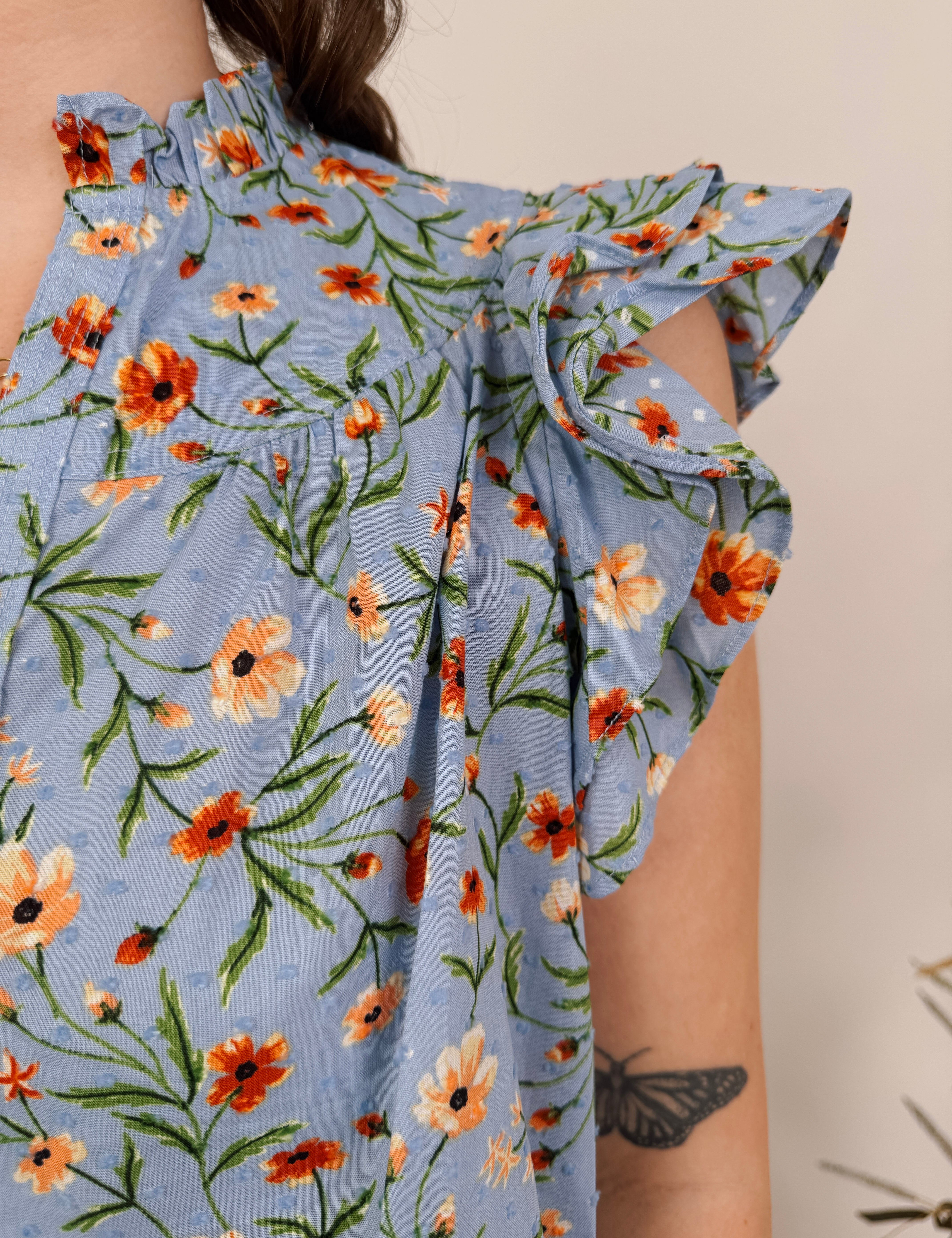 Play It Cool Floral Blouse