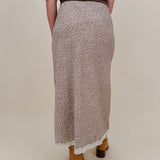 Angela Lace Trim Midi Skirt