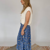 Break The Ice Floral Midi Skirt