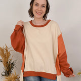 Jolie Oversized Knit Sweatshirt