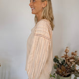 Chasing The Breeze Split Neck Blouse