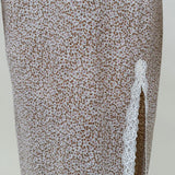 Angela Lace Trim Midi Skirt