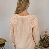 Chasing The Breeze Split Neck Blouse