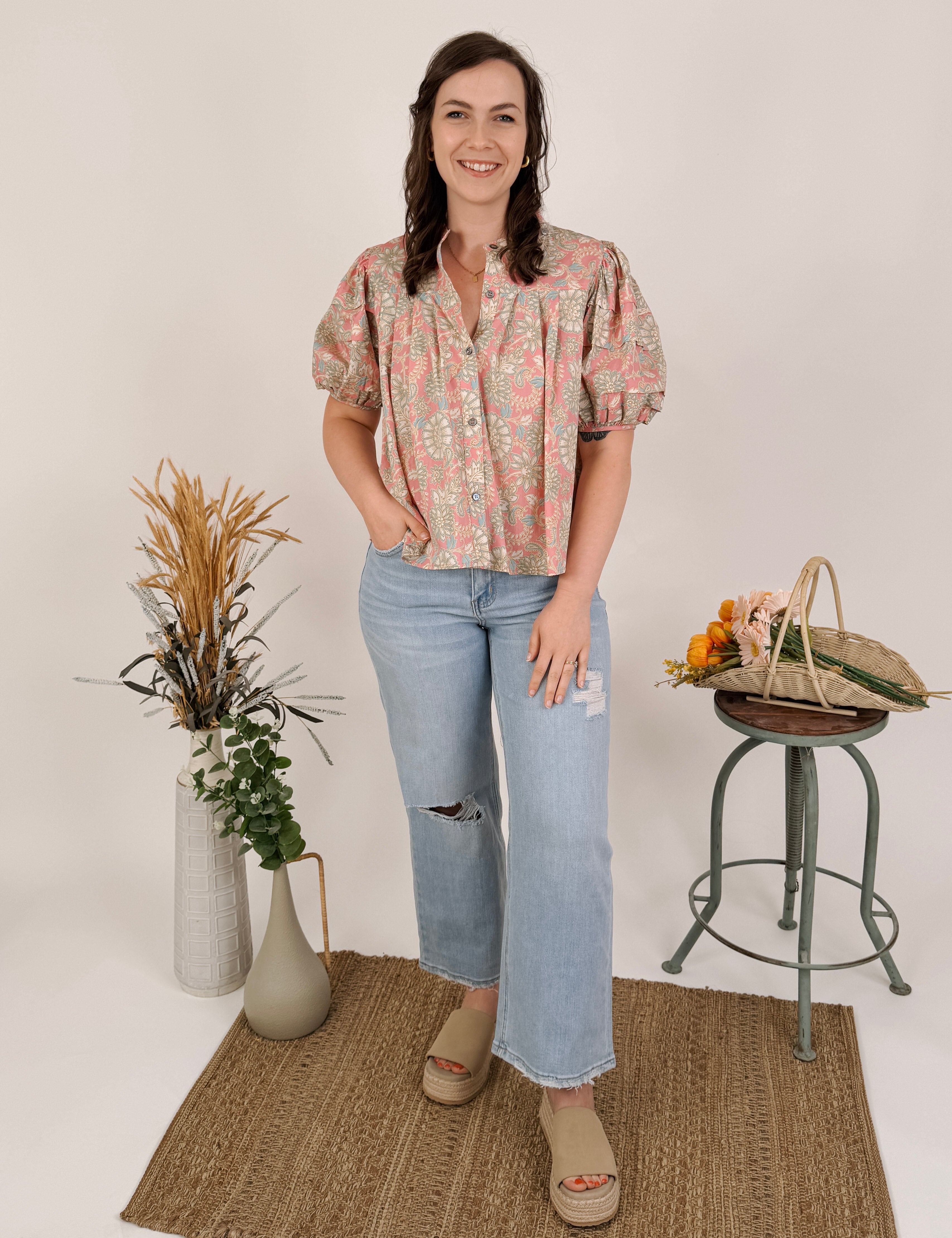 Erin Floral Print Blouse