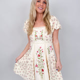 Give It Time Embroidered Mini Dress